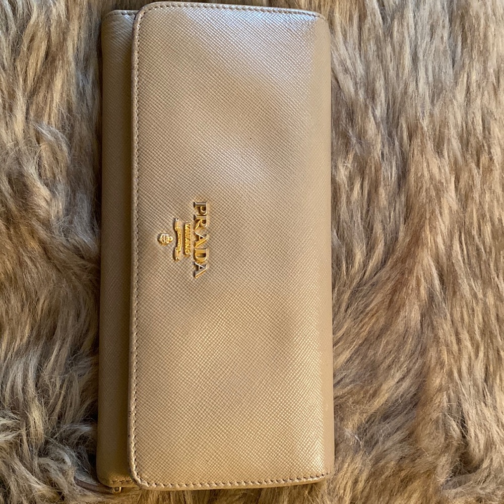 Prada flap wallet